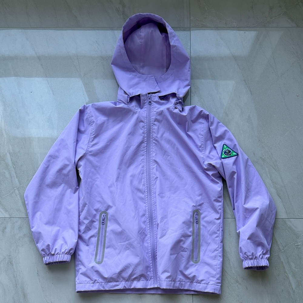 Lavender Raincoat Hooded Jacket